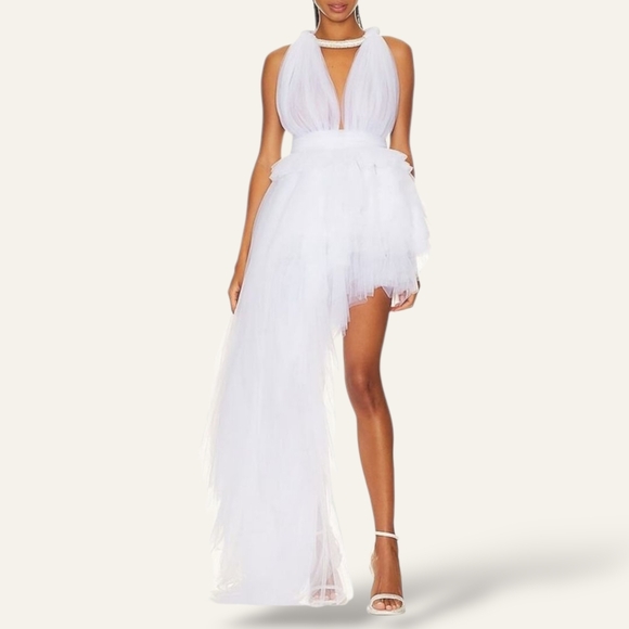 Bronx and Banco Dresses & Skirts - NWT $1100 BRONX AND BANCO Taraji Gown White Size XL US 10 AUS/UK 14 EU 46